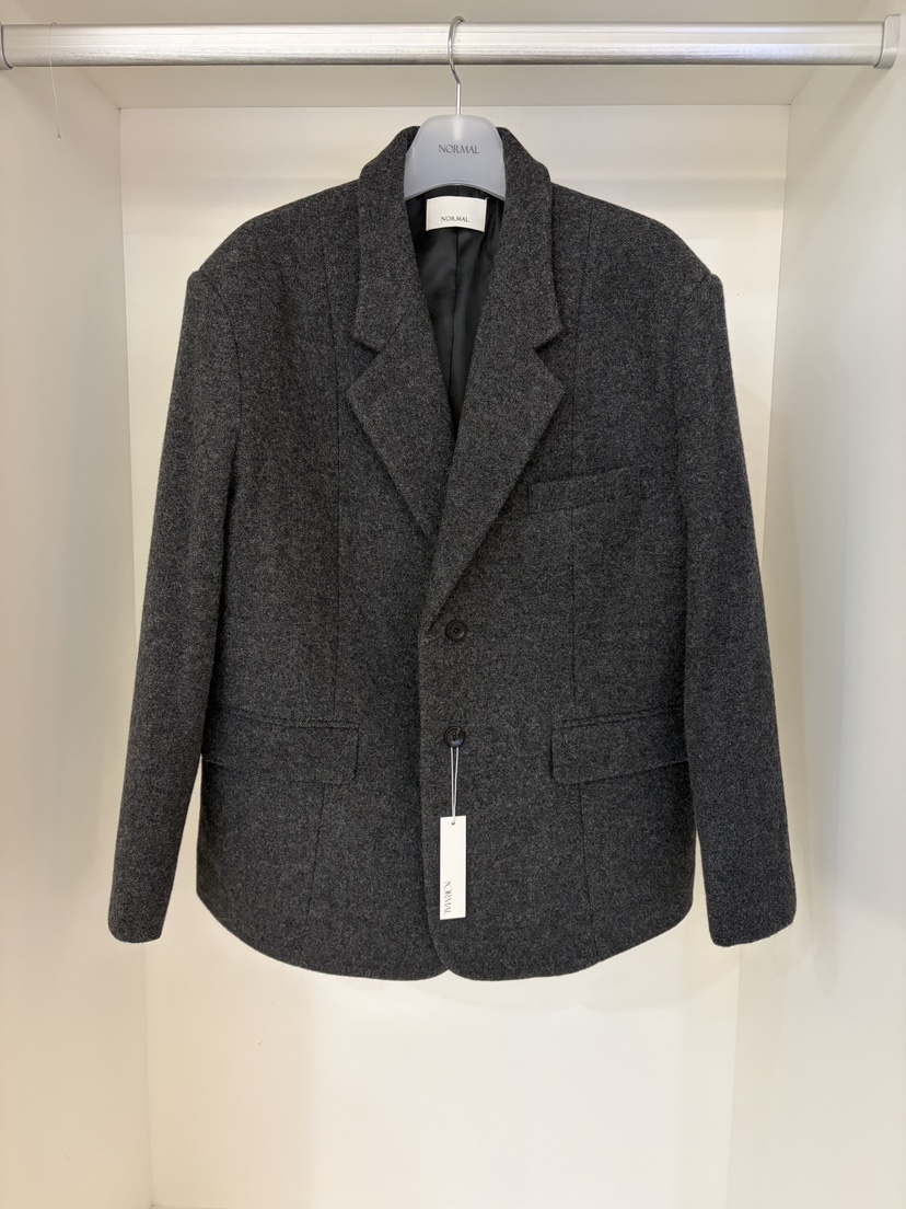 NORMAL東大門㊣代購女裝新款人氣職業時尚推薦25秋冬夾克羊毛NORMAL夾克