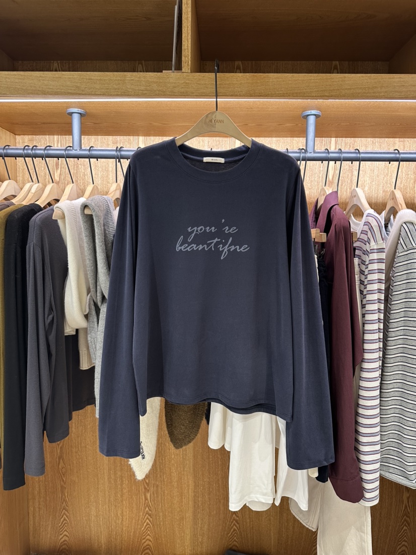 HI YANN東大門㊣代購女裝新品推薦真品熱賣時尚休閑長袖T恤HI YANN長袖T恤圖色2