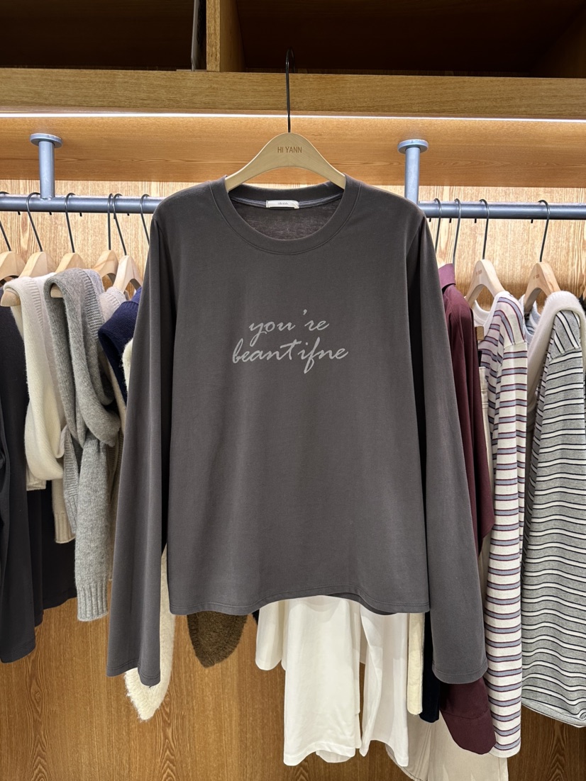 HI YANN東大門㊣代購女裝新品推薦真品熱賣時尚休閑長袖T恤HI YANN長袖T恤圖色3