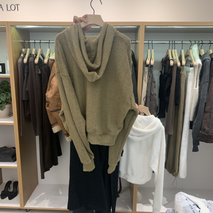 ALOT東大門㊣直郵女裝新品推薦時尚人氣休閑25秋冬衛衣兜帽A LOT衛衣