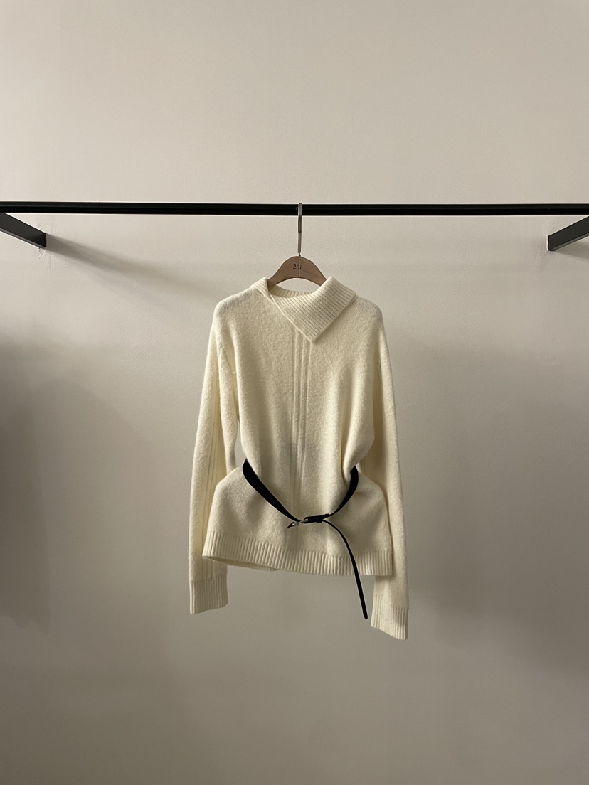 2DA/DARIMI-P東大門㊣實拍女裝新款時尚熱賣針織衫含腰帶2DA/DARIMI-P針織衫