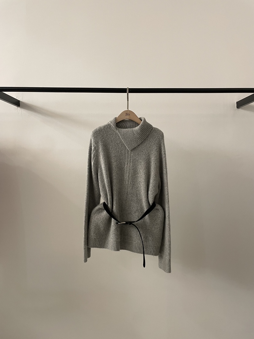 2DA/DARIMI-P東大門㊣實拍女裝新款時尚熱賣針織衫含腰帶2DA/DARIMI-P針織衫圖色3