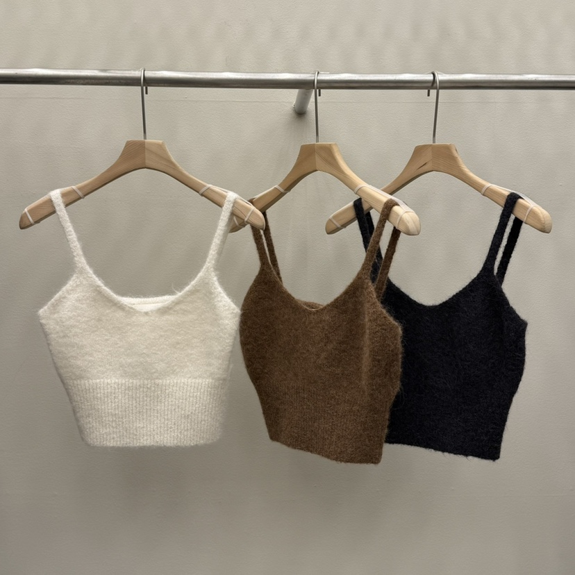 EOOB/LAMEREI韓國直郵㊣女士新款推薦休閑時尚吊帶背心羊駝EOOB/LAMEREI吊帶/背心