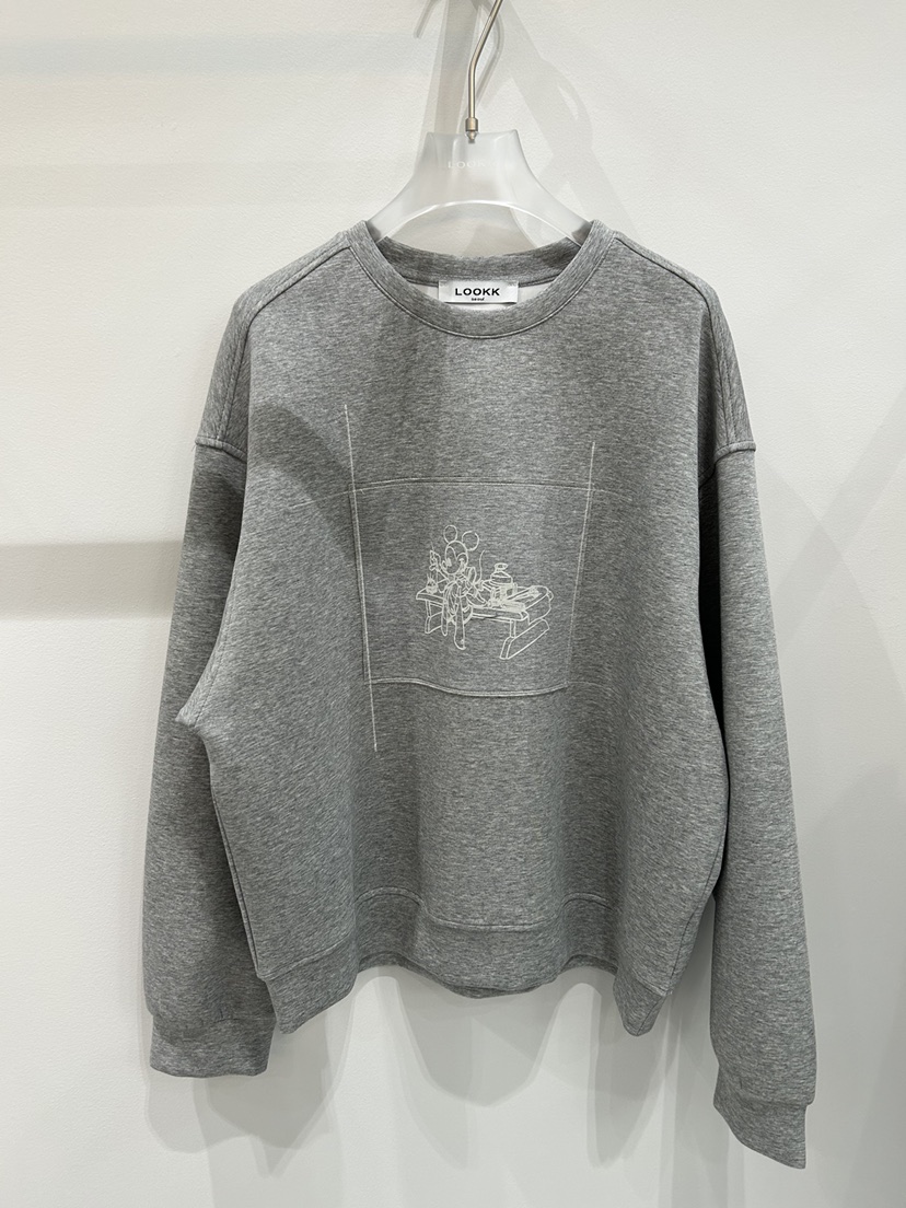 LOOKK韓國直郵㊣女裝新款25秋冬人氣熱賣休閑職業真品時尚衛衣LOOKK衛衣圖色1