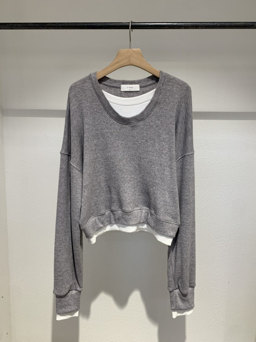 IR BIEN/BIENBIEN東大門㊣直郵女裝新品休閑熱賣衛衣假兩件IR BIEN/BIENBIEN衛衣圖色4