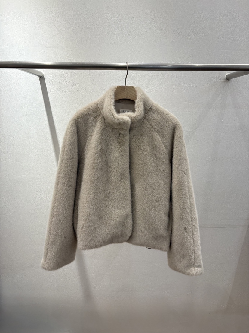 FL LANEL東大門㊣直郵女裝新品時尚職業真品熱賣25秋冬夾克貂皮FL LANEL夾克圖色3