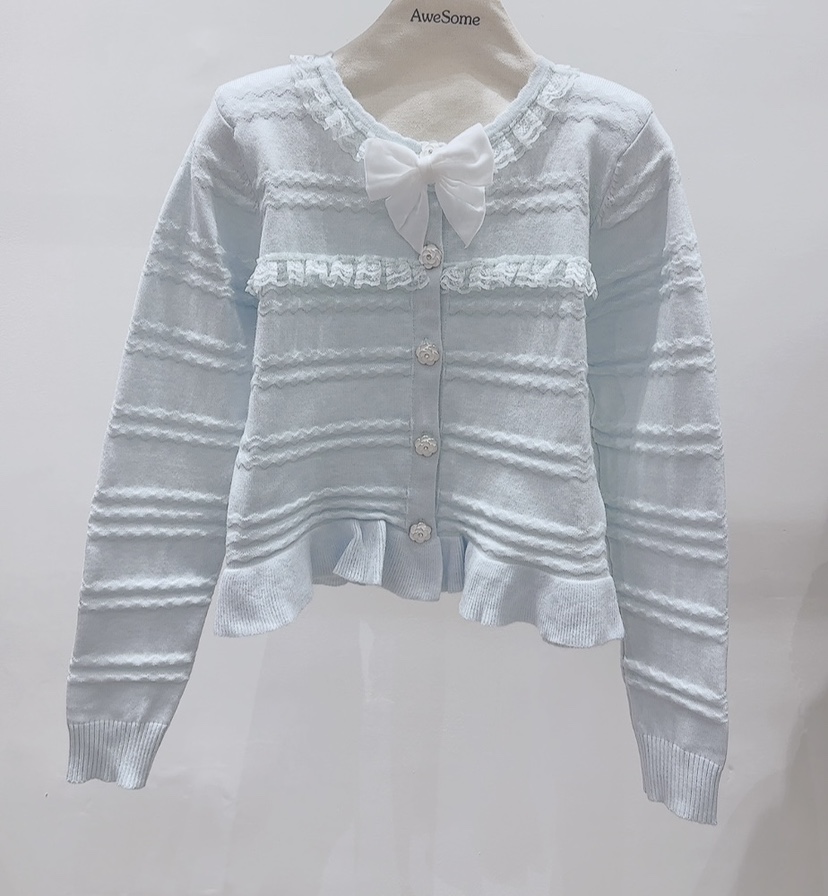 AWESOME-P東大門㊣直郵女士新品真品職業25秋冬針織衫開衫AWESOME-P針織衫圖色2