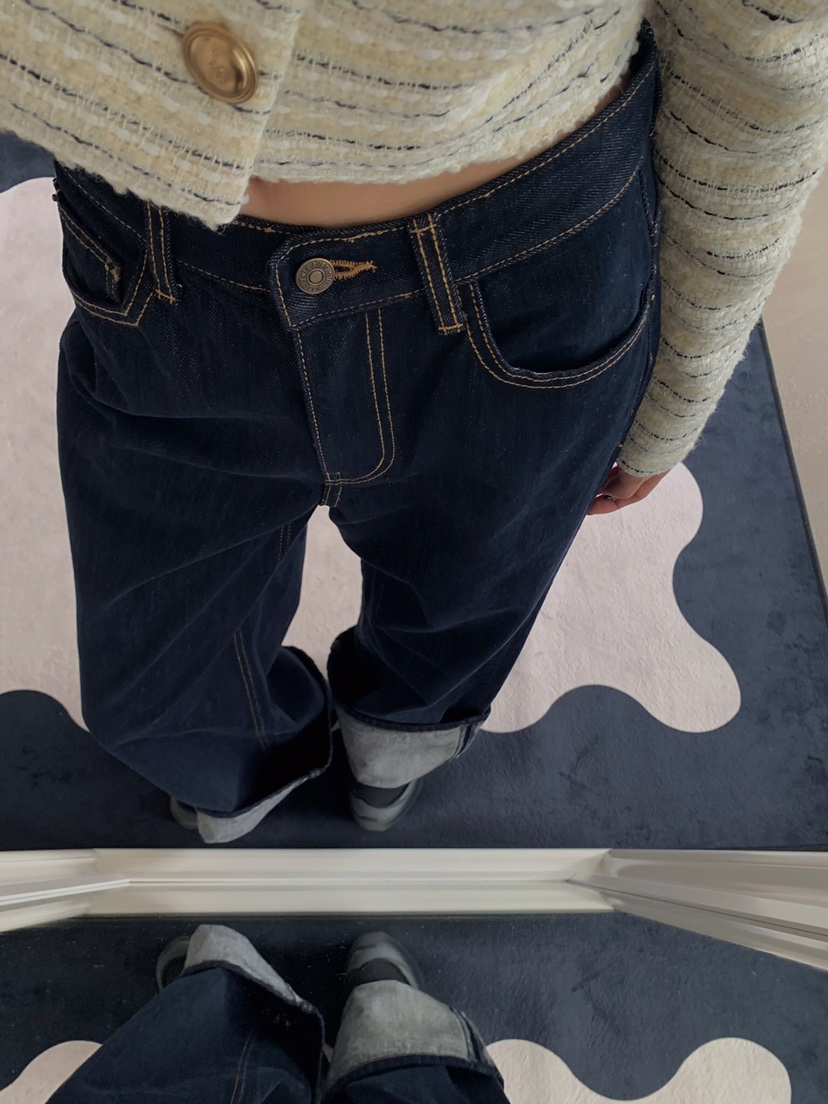 VERANDA東大門㊣直郵女士新款人氣真品25秋冬推薦牛仔褲不褪色VERANDA牛仔褲