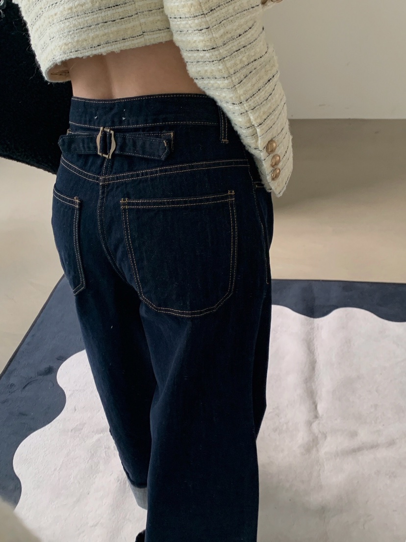 VERANDA東大門㊣直郵女士新款人氣真品25秋冬推薦牛仔褲不褪色VERANDA牛仔褲