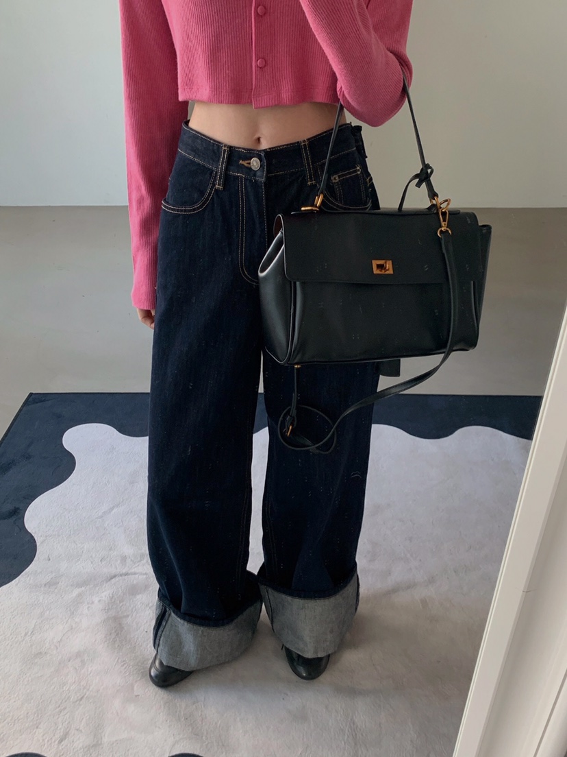 VERANDA東大門㊣直郵女士新款人氣真品25秋冬推薦牛仔褲不褪色VERANDA牛仔褲