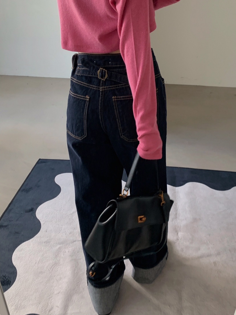 VERANDA東大門㊣直郵女士新款人氣真品25秋冬推薦牛仔褲不褪色VERANDA牛仔褲