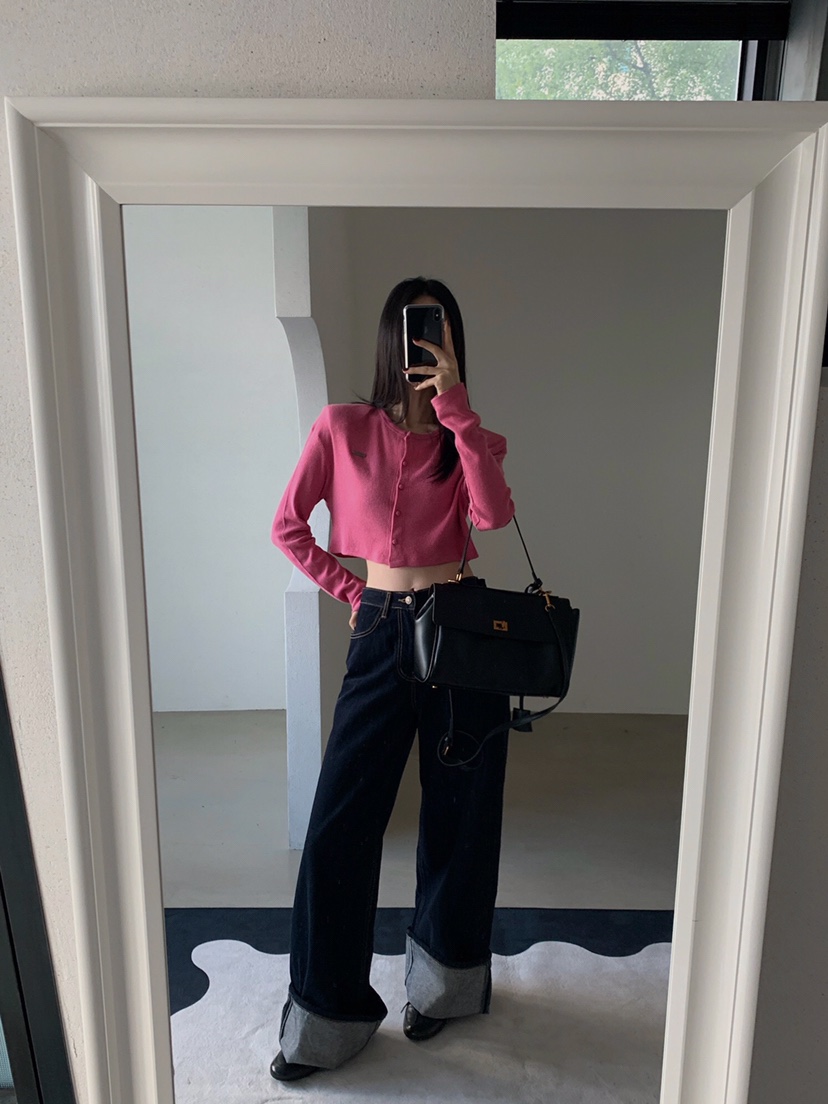 VERANDA東大門㊣直郵女士新款人氣真品25秋冬推薦牛仔褲不褪色VERANDA牛仔褲