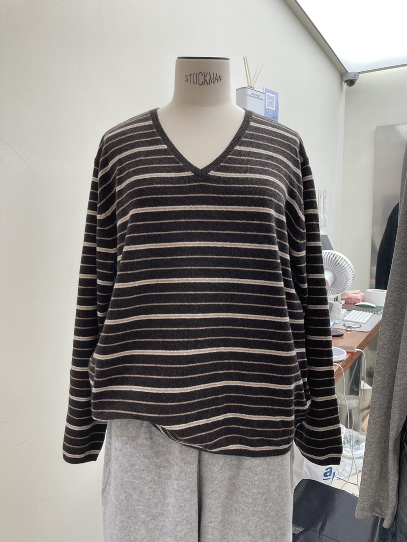 CURVY東大門㊣直郵女士新品人氣推薦職業真品針織衫羊毛條紋CURVY針織衫圖色2