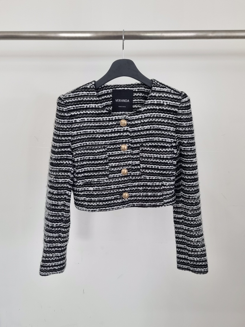 VERANDA東大門㊣實拍女裝新款休閑25秋冬時尚職業真品熱賣夾克VERANDA夾克圖色2