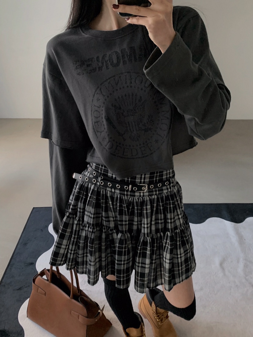 VERANDA東大門㊣代購女裝新款真品休閑25秋冬職業人氣長袖T恤VERANDA長袖T恤