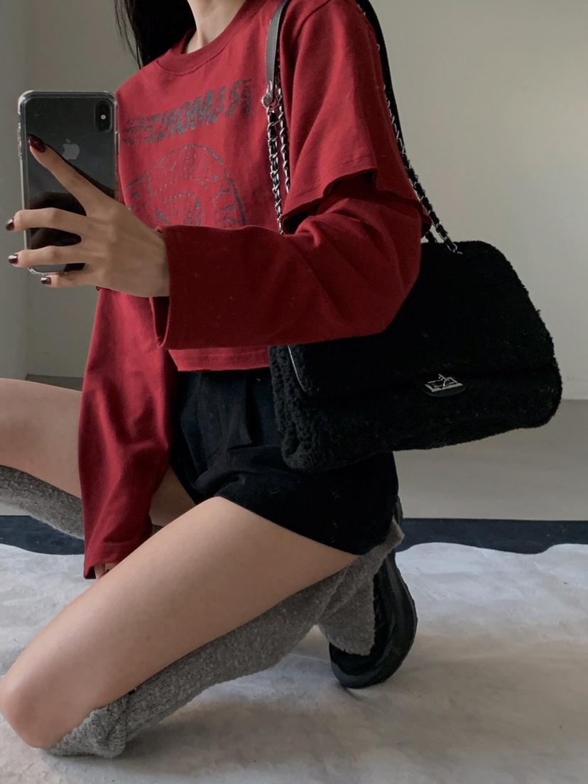 VERANDA東大門㊣代購女裝新款真品休閑25秋冬職業人氣長袖T恤VERANDA長袖T恤