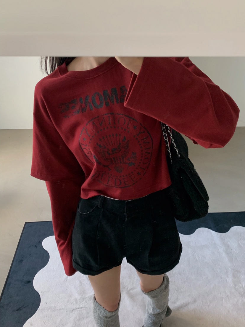 VERANDA東大門㊣代購女裝新款真品休閑25秋冬職業人氣長袖T恤VERANDA長袖T恤