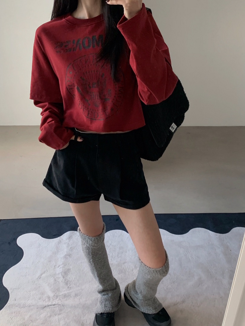 VERANDA東大門㊣代購女裝新款真品休閑25秋冬職業人氣長袖T恤VERANDA長袖T恤