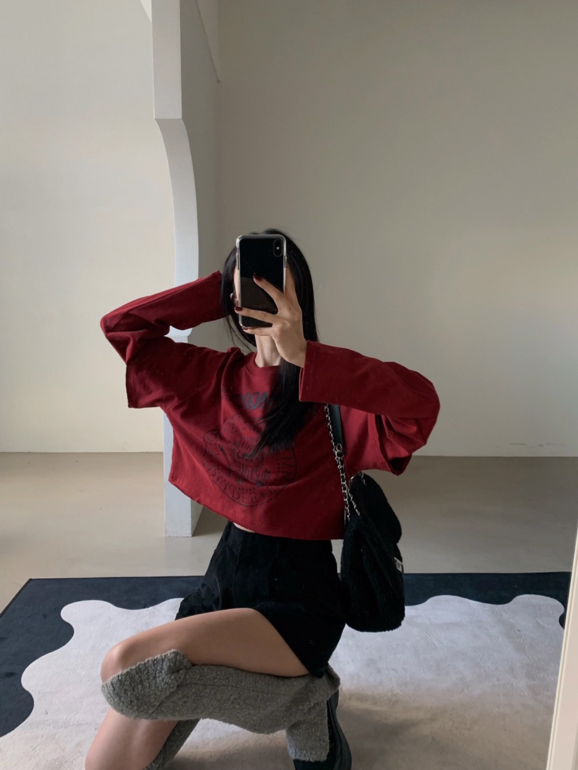 VERANDA東大門㊣代購女裝新款真品休閑25秋冬職業人氣長袖T恤VERANDA長袖T恤