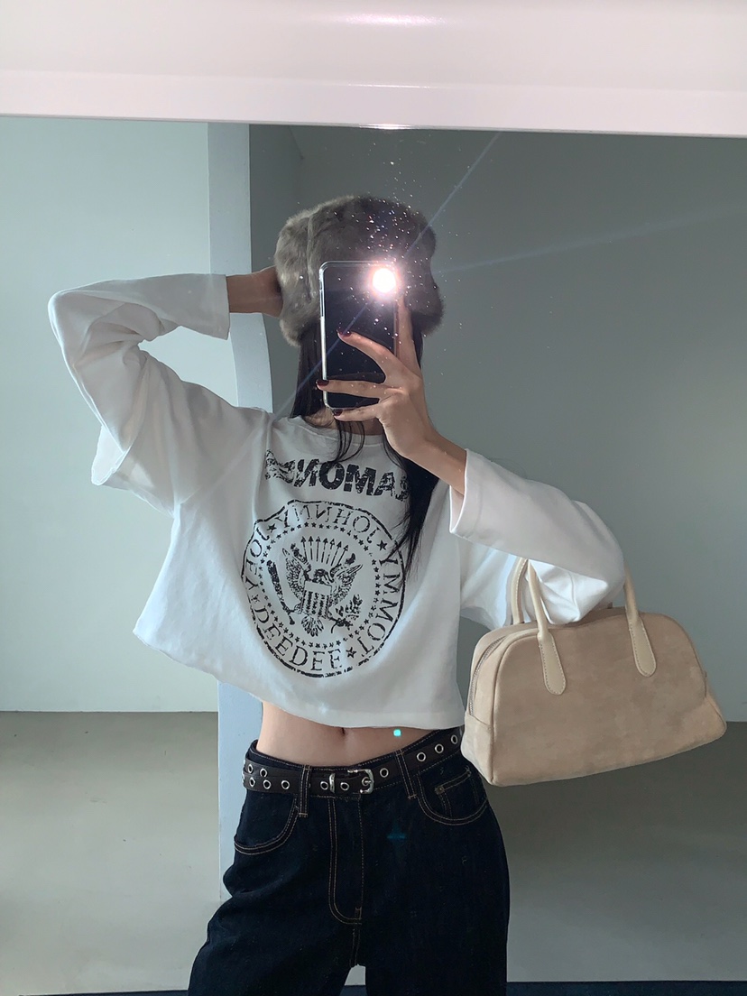 VERANDA東大門㊣代購女裝新款真品休閑25秋冬職業人氣長袖T恤VERANDA長袖T恤