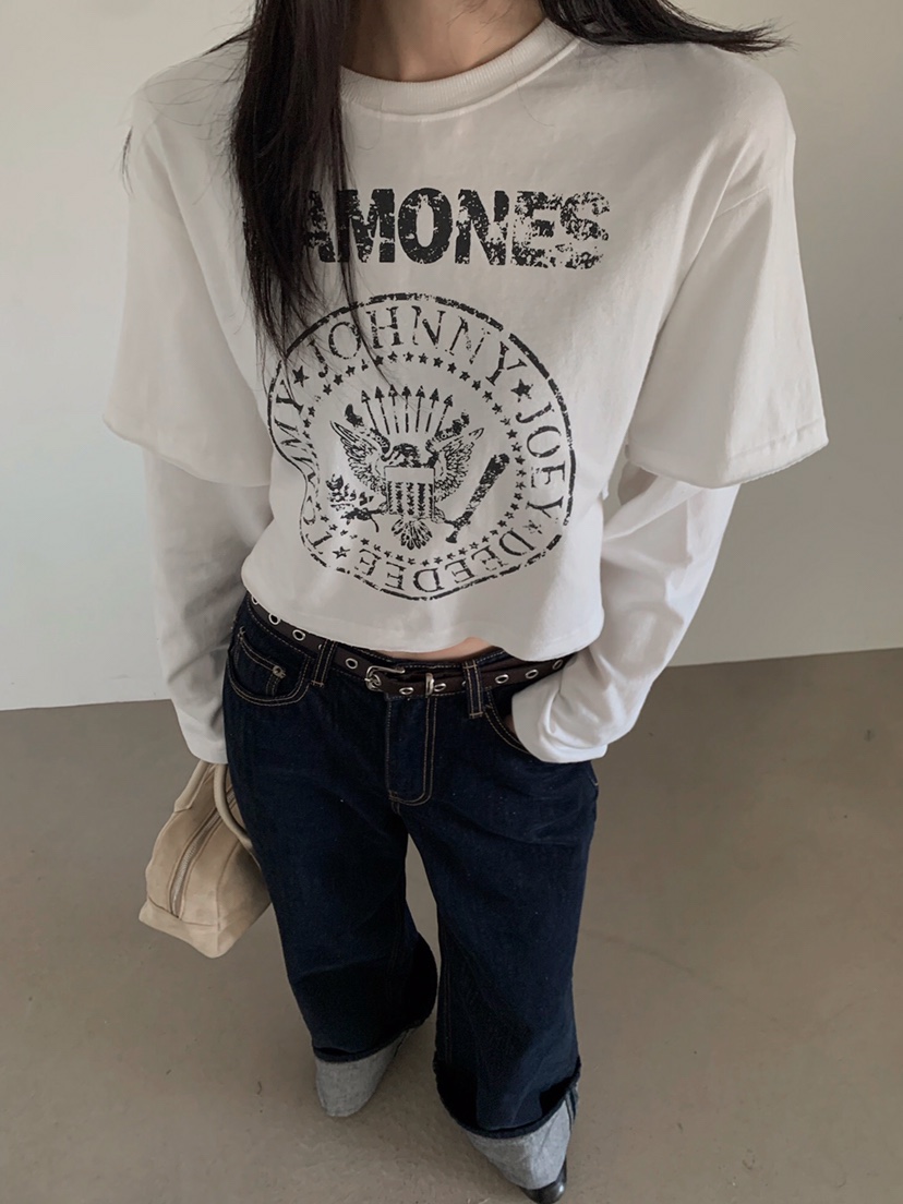 VERANDA東大門㊣代購女裝新款真品休閑25秋冬職業人氣長袖T恤VERANDA長袖T恤