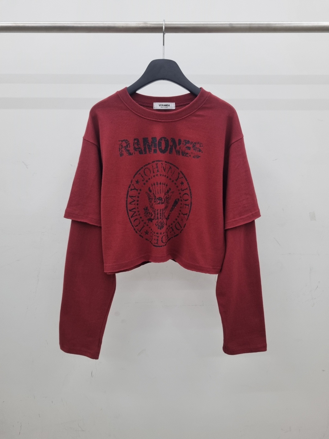 VERANDA東大門㊣代購女裝新款真品休閑25秋冬職業人氣長袖T恤VERANDA長袖T恤圖色2