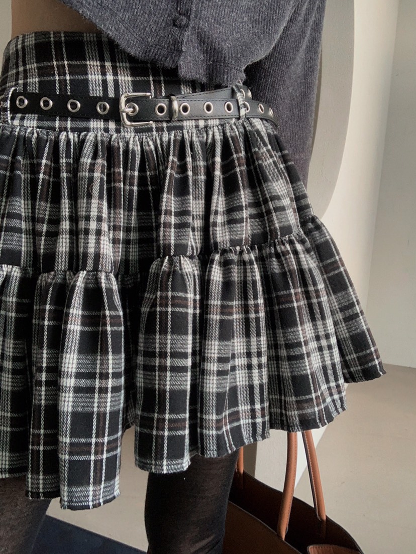 VERANDA東大門㊣直郵女士新款真品推薦25秋冬人氣短裙不含腰帶VERANDA短裙