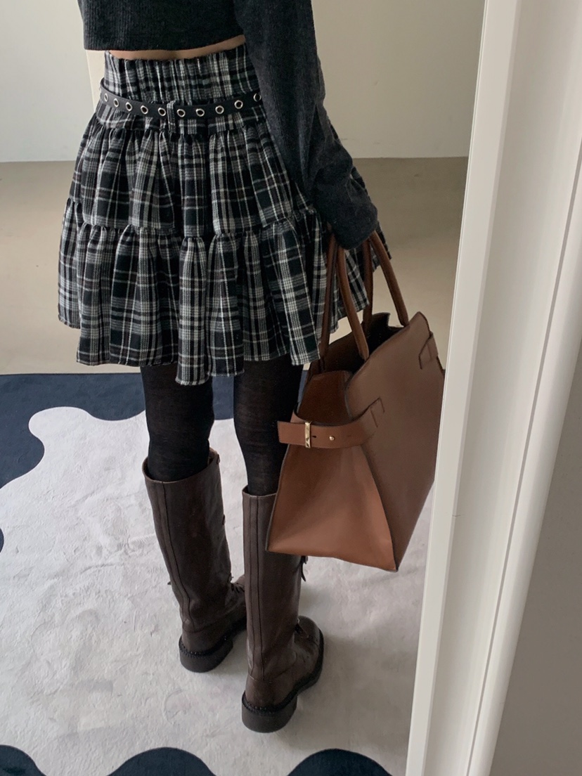 VERANDA東大門㊣直郵女士新款真品推薦25秋冬人氣短裙不含腰帶VERANDA短裙