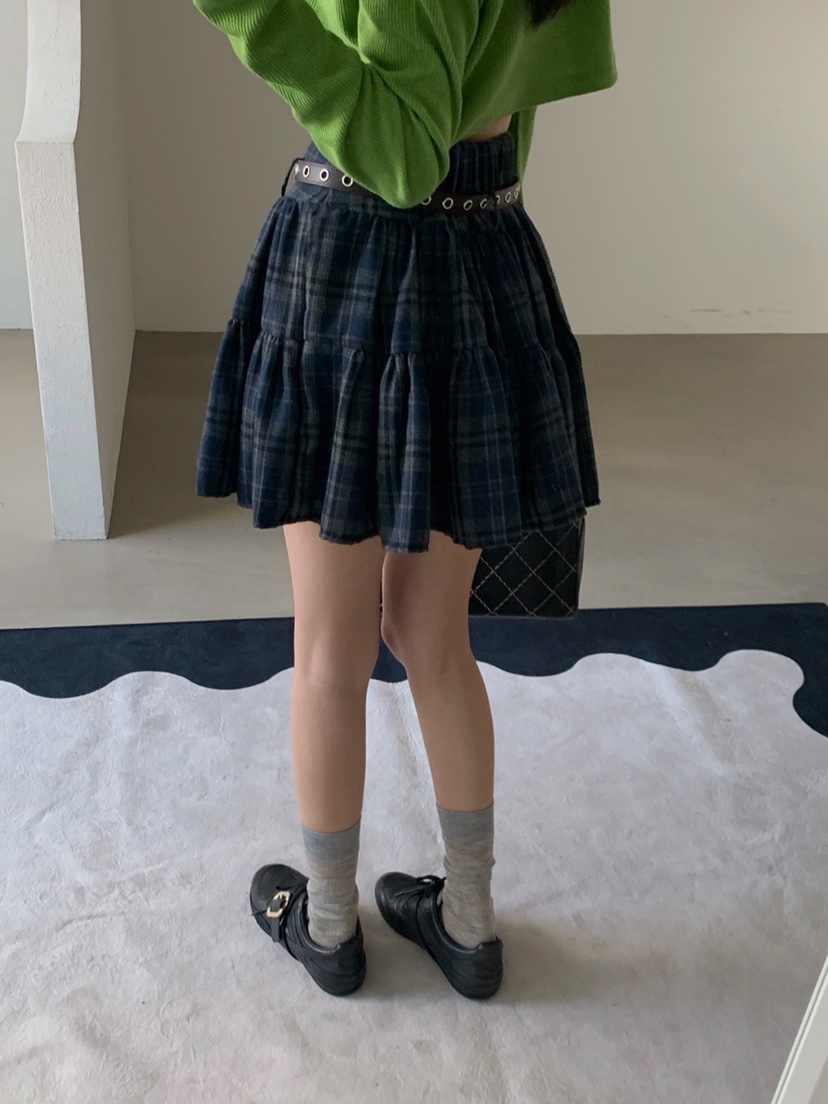 VERANDA東大門㊣直郵女士新款真品推薦25秋冬人氣短裙不含腰帶VERANDA短裙