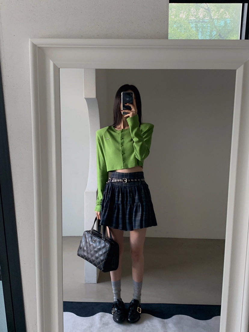 VERANDA東大門㊣直郵女士新款真品推薦25秋冬人氣短裙不含腰帶VERANDA短裙