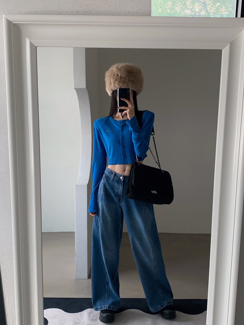 VERANDA韓國代購㊣女裝新品人氣職業25秋冬休閑針織衫安哥拉VERANDA針織衫