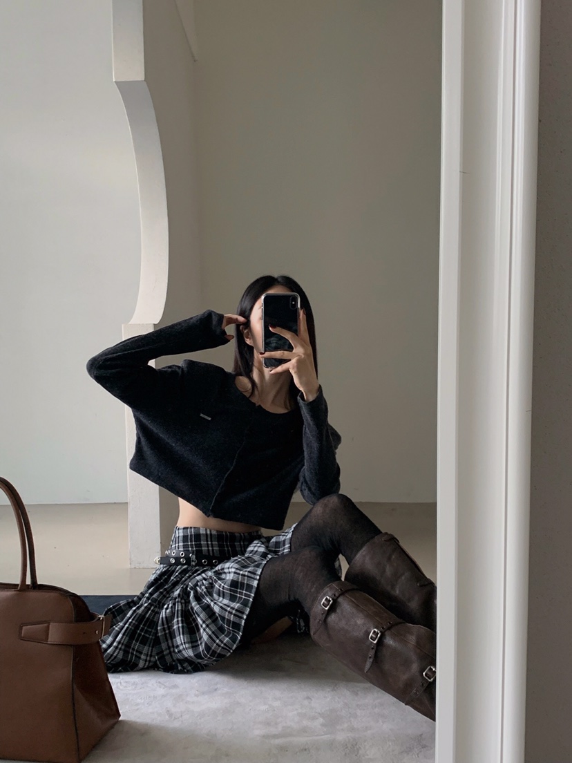 VERANDA韓國代購㊣女裝新品人氣職業25秋冬休閑針織衫安哥拉VERANDA針織衫