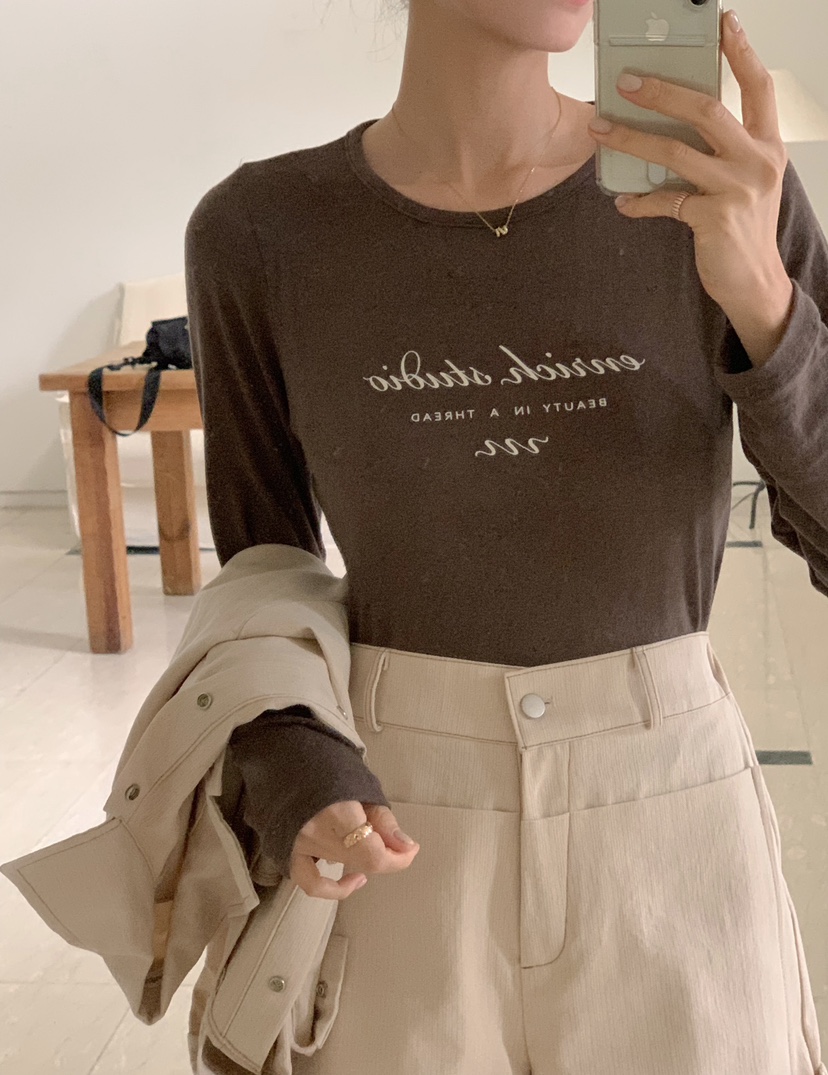 RE:FRESH-L韓國直郵㊣女士新品時尚熱賣職業休閑人氣真品T恤RE:FRESHT恤