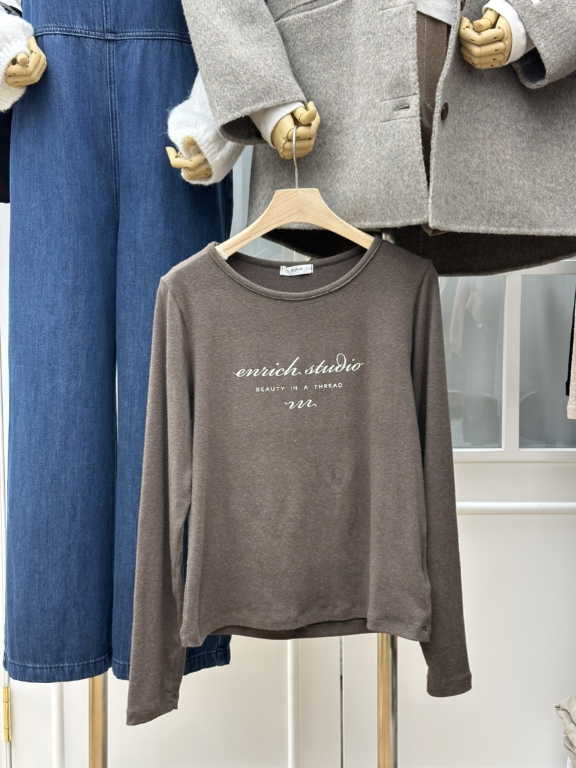 RE:FRESH-L韓國直郵㊣女士新品時尚熱賣職業休閑人氣真品T恤RE:FRESHT恤圖色2