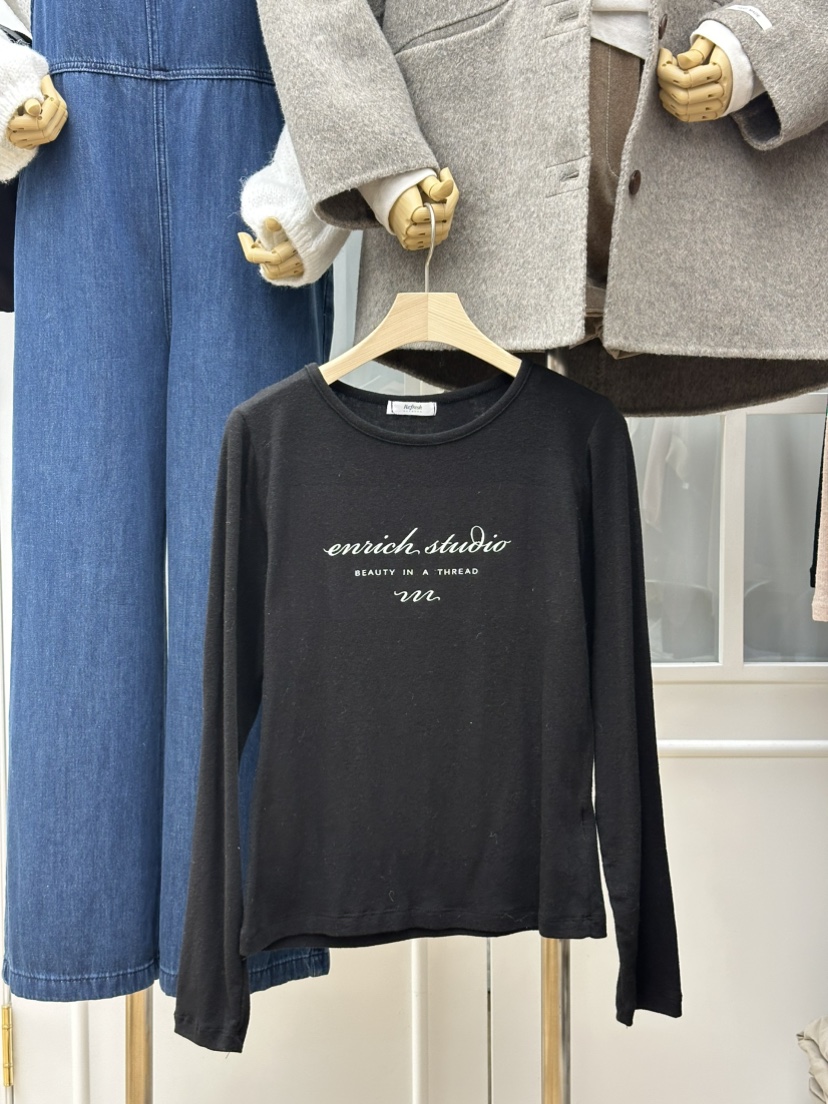 RE:FRESH-L韓國直郵㊣女士新品時尚熱賣職業休閑人氣真品T恤RE:FRESHT恤圖色3