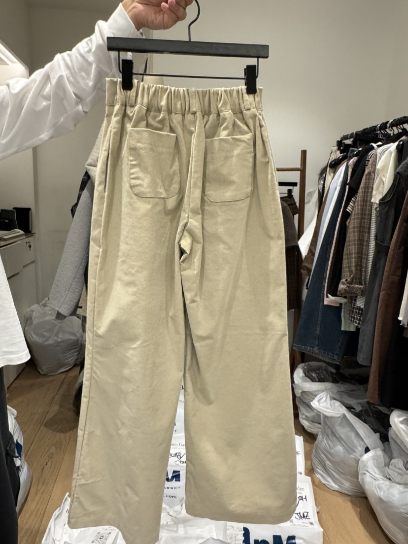 BIEN GARDER東大門㊣代購女士新款休閑人氣25秋冬休閑褲燈芯絨BIEN GARDER休閑褲