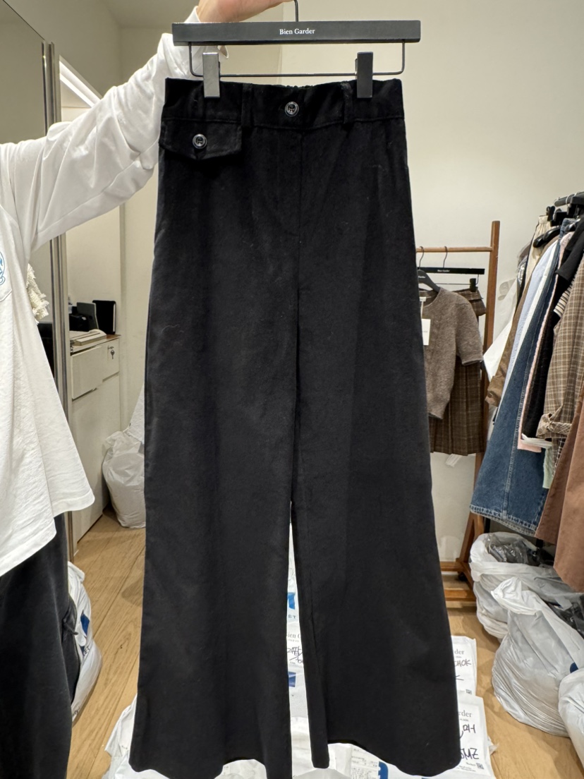 BIEN GARDER東大門㊣代購女士新款休閑人氣25秋冬休閑褲燈芯絨BIEN GARDER休閑褲圖色2