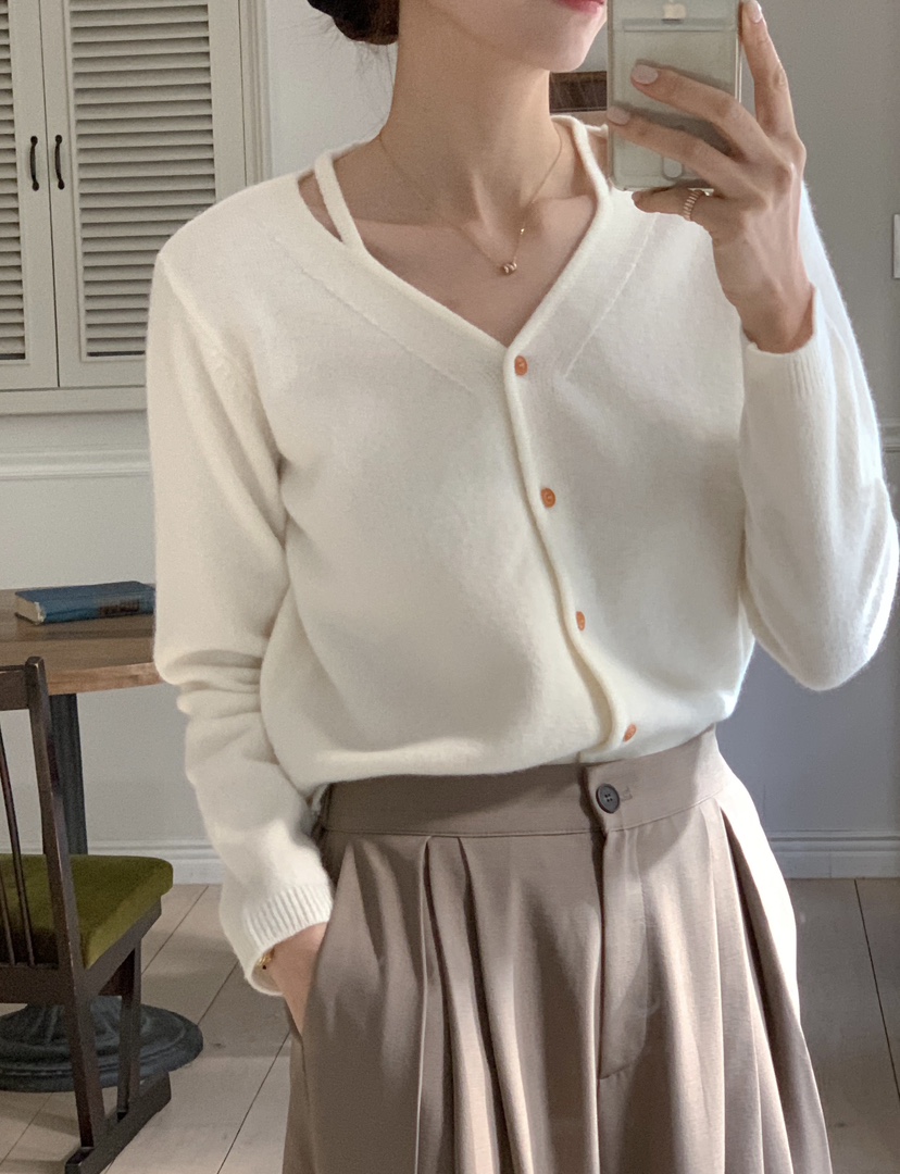 RE:FRESH-L東大門㊣直郵女裝新品休閑25秋冬職業推薦針織衫RE:FRESH針織衫