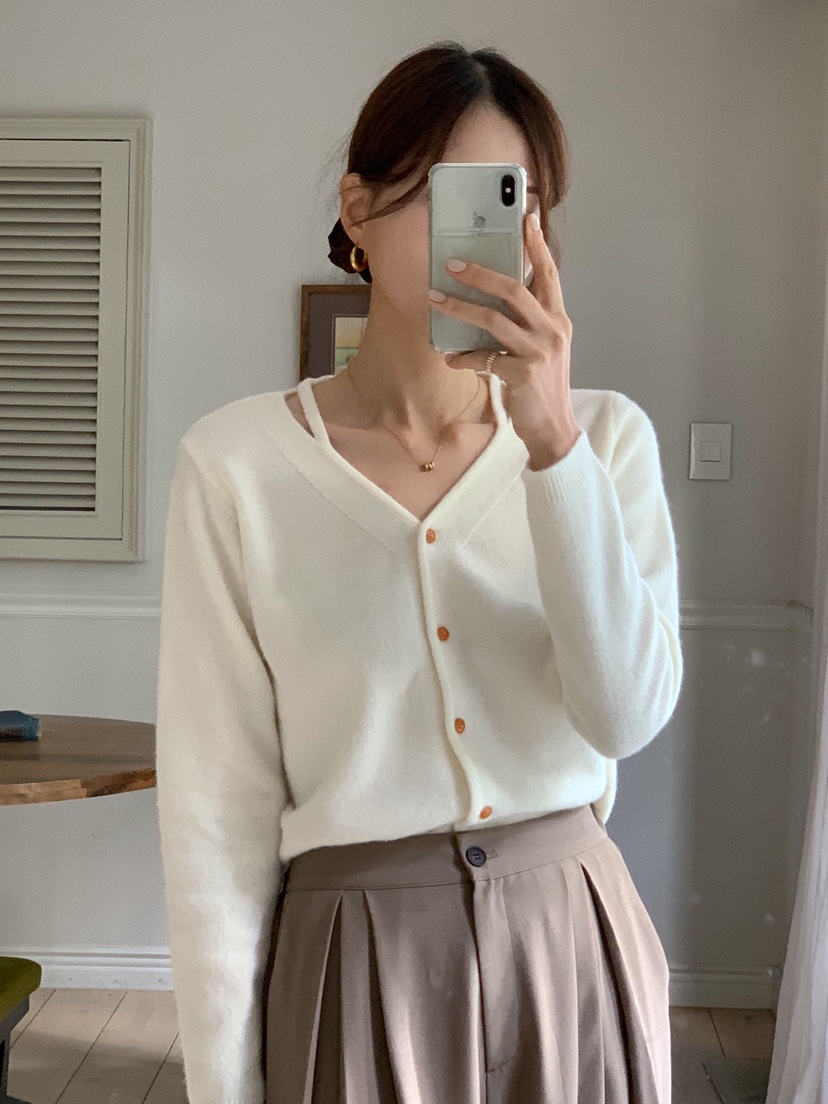 RE:FRESH-L東大門㊣直郵女裝新品休閑25秋冬職業推薦針織衫RE:FRESH針織衫