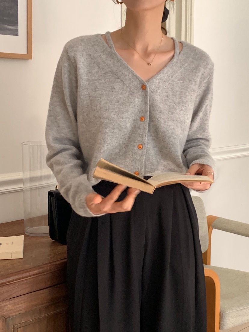 RE:FRESH-L東大門㊣直郵女裝新品休閑25秋冬職業推薦針織衫RE:FRESH針織衫