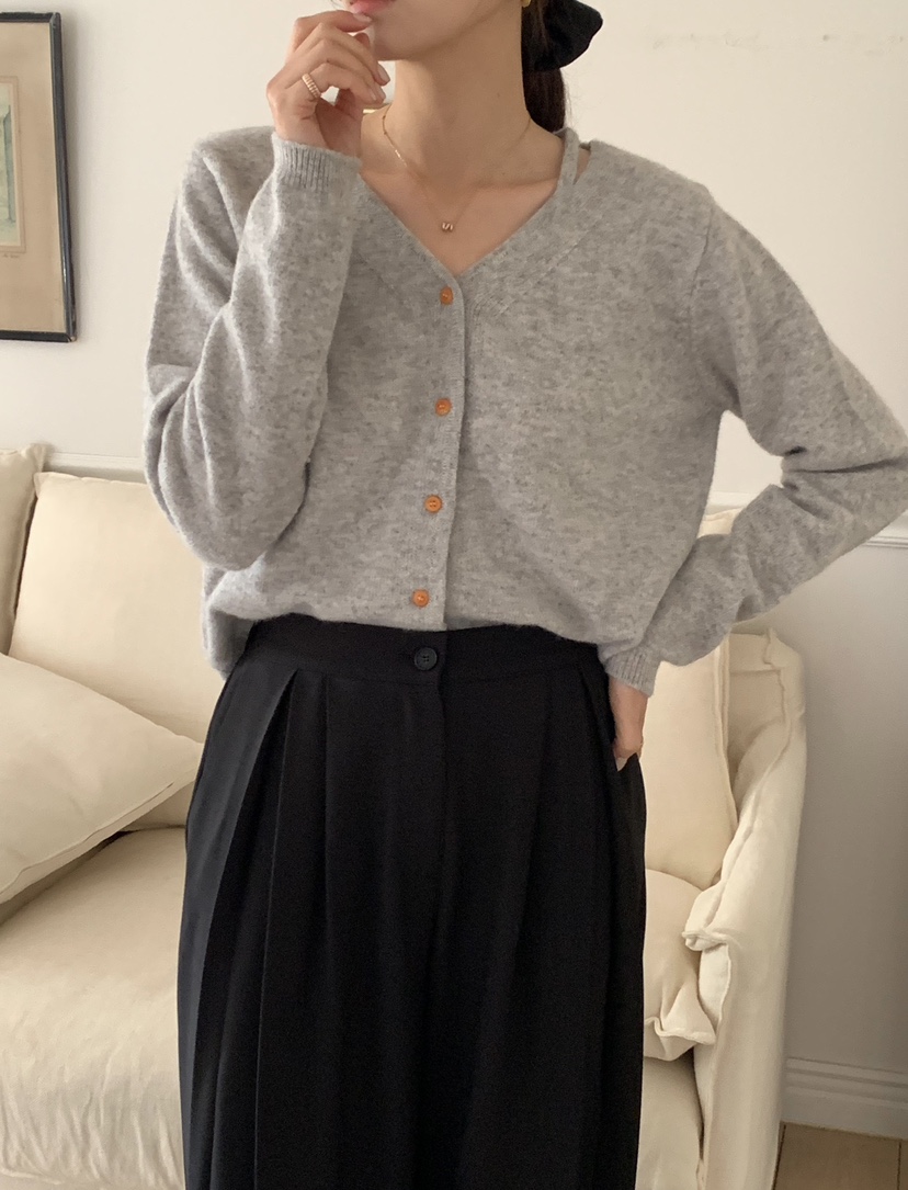 RE:FRESH-L東大門㊣直郵女裝新品休閑25秋冬職業推薦針織衫RE:FRESH針織衫