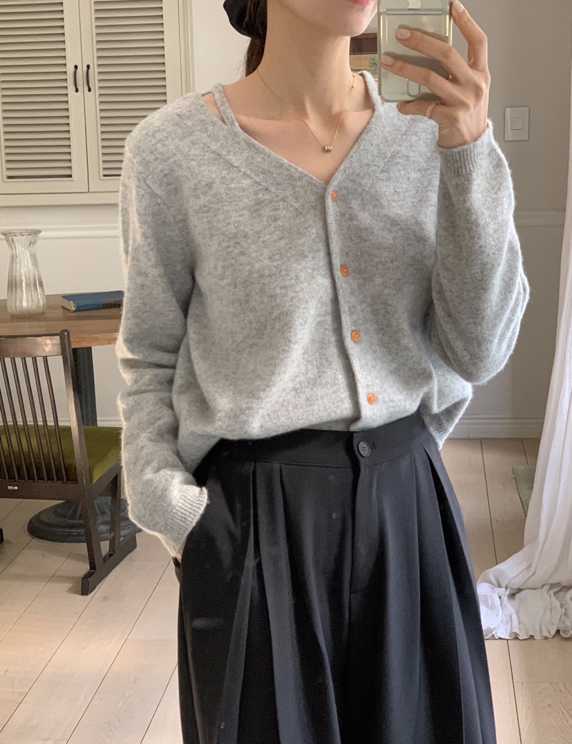 RE:FRESH-L東大門㊣直郵女裝新品休閑25秋冬職業推薦針織衫RE:FRESH針織衫