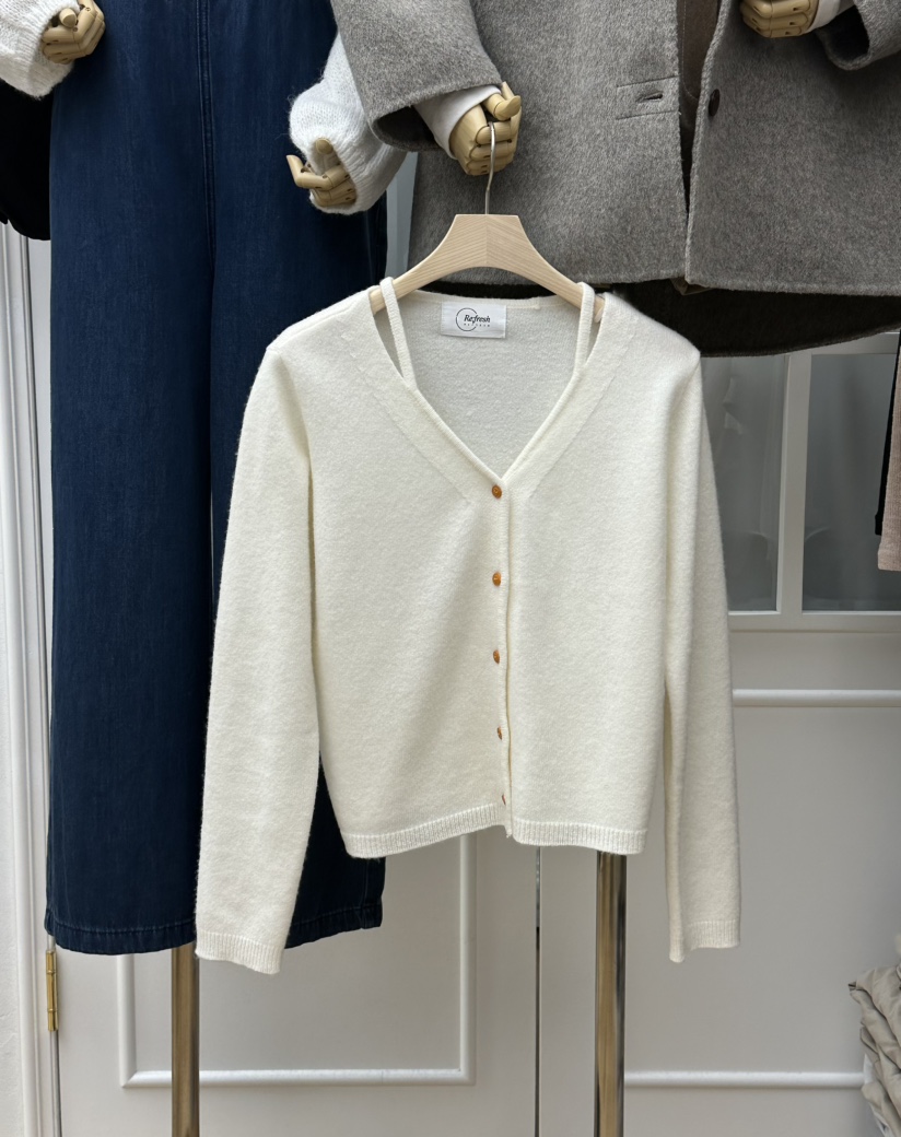 RE:FRESH-L東大門㊣直郵女裝新品休閑25秋冬職業推薦針織衫RE:FRESH針織衫