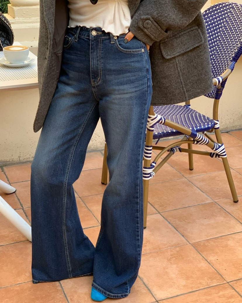 REVE CITE-L韓國代購㊣女裝新品熱賣職業人氣推薦真品牛仔褲REVE CITE牛仔褲