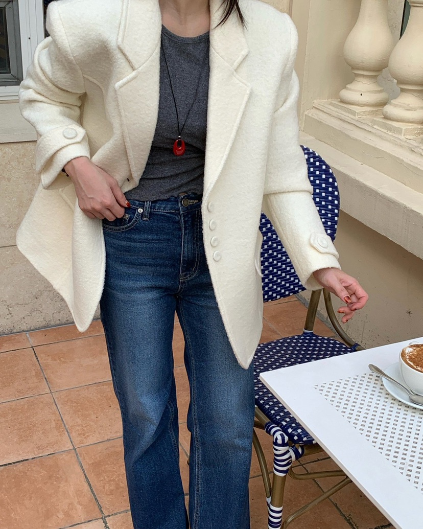 REVE CITE-L韓國代購㊣女裝新品熱賣職業人氣推薦真品牛仔褲REVE CITE牛仔褲