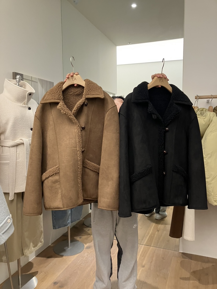 THE ABLE韓國直郵㊣女士新品推薦時尚25秋冬真品人氣短款大衣THE ABLE/TA短款大衣