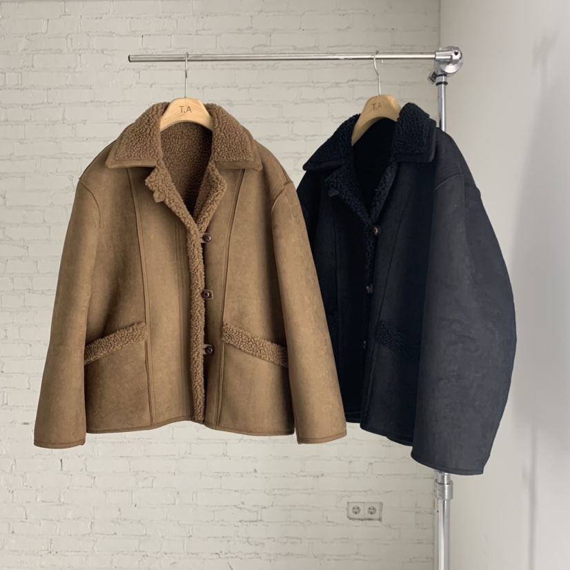 THE ABLE韓國直郵㊣女士新品推薦時尚25秋冬真品人氣短款大衣THE ABLE/TA短款大衣