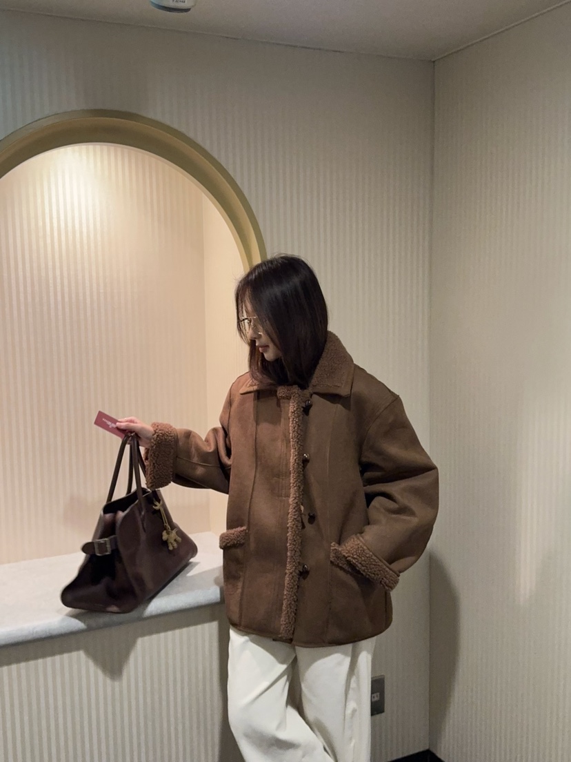 THE ABLE韓國直郵㊣女士新品推薦時尚25秋冬真品人氣短款大衣THE ABLE/TA短款大衣