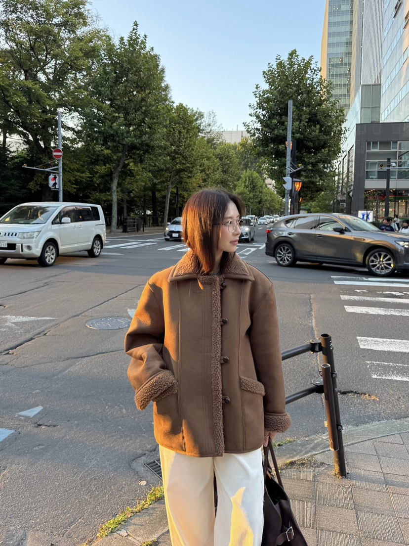 THE ABLE韓國直郵㊣女士新品推薦時尚25秋冬真品人氣短款大衣THE ABLE/TA短款大衣