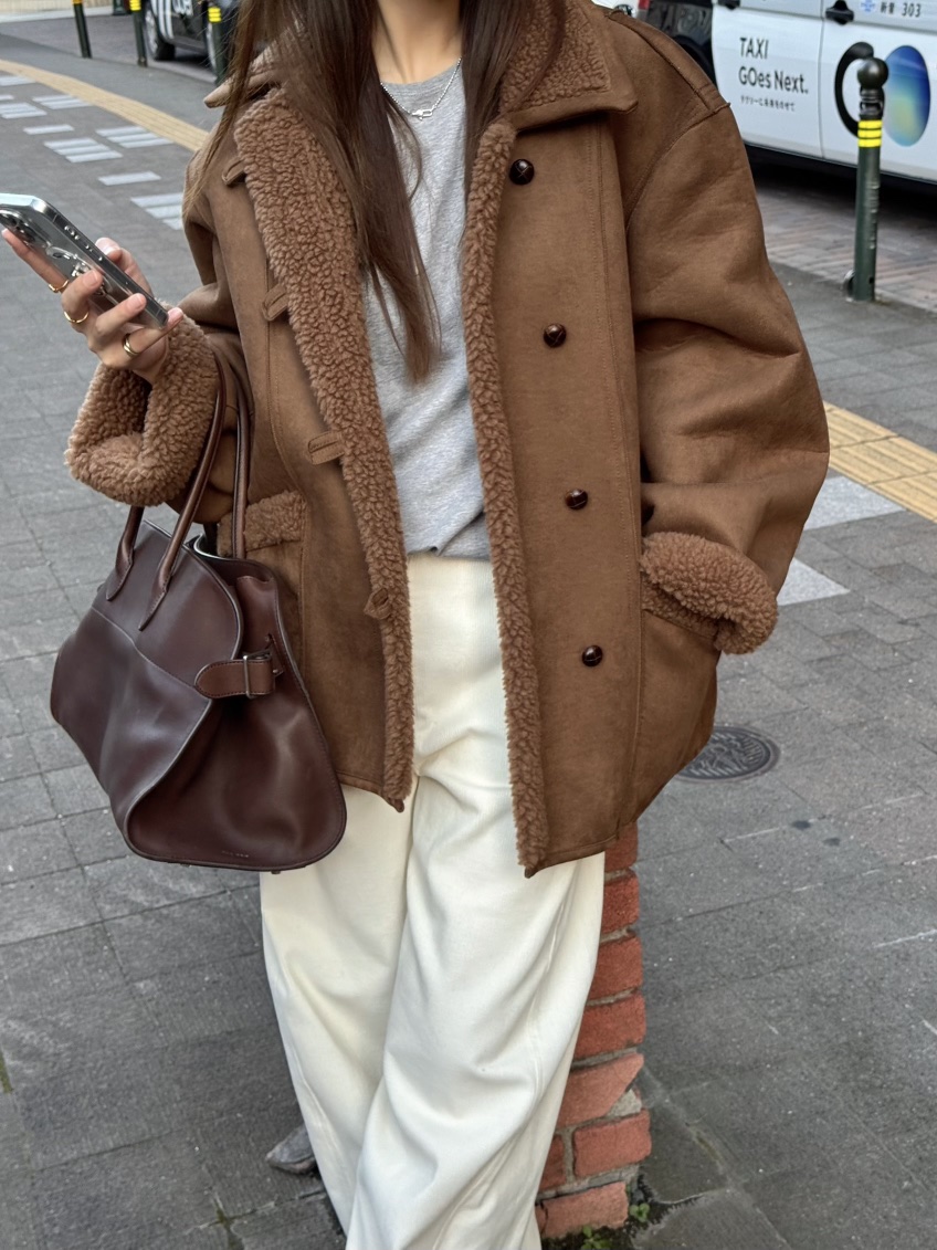 THE ABLE韓國直郵㊣女士新品推薦時尚25秋冬真品人氣短款大衣THE ABLE/TA短款大衣